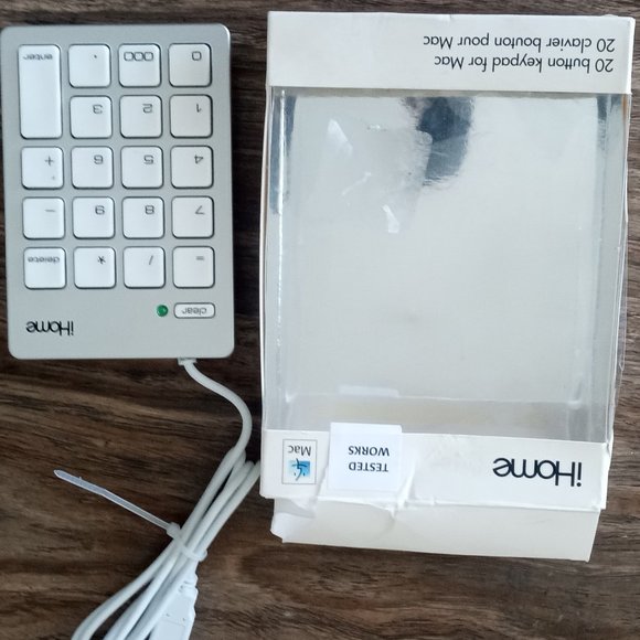 iHome 20 Button Keypad for Mac & PC USB Connectivity Compact Design Plug n Play - Picture 5 of 5